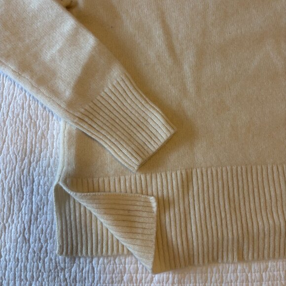 Theory 100% Cashmere Ivory Crewneck Sweater – Women’s M - Picture 10 of 11